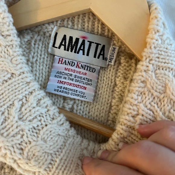 Lamatta hand knit sweater - Picture 3 of 5